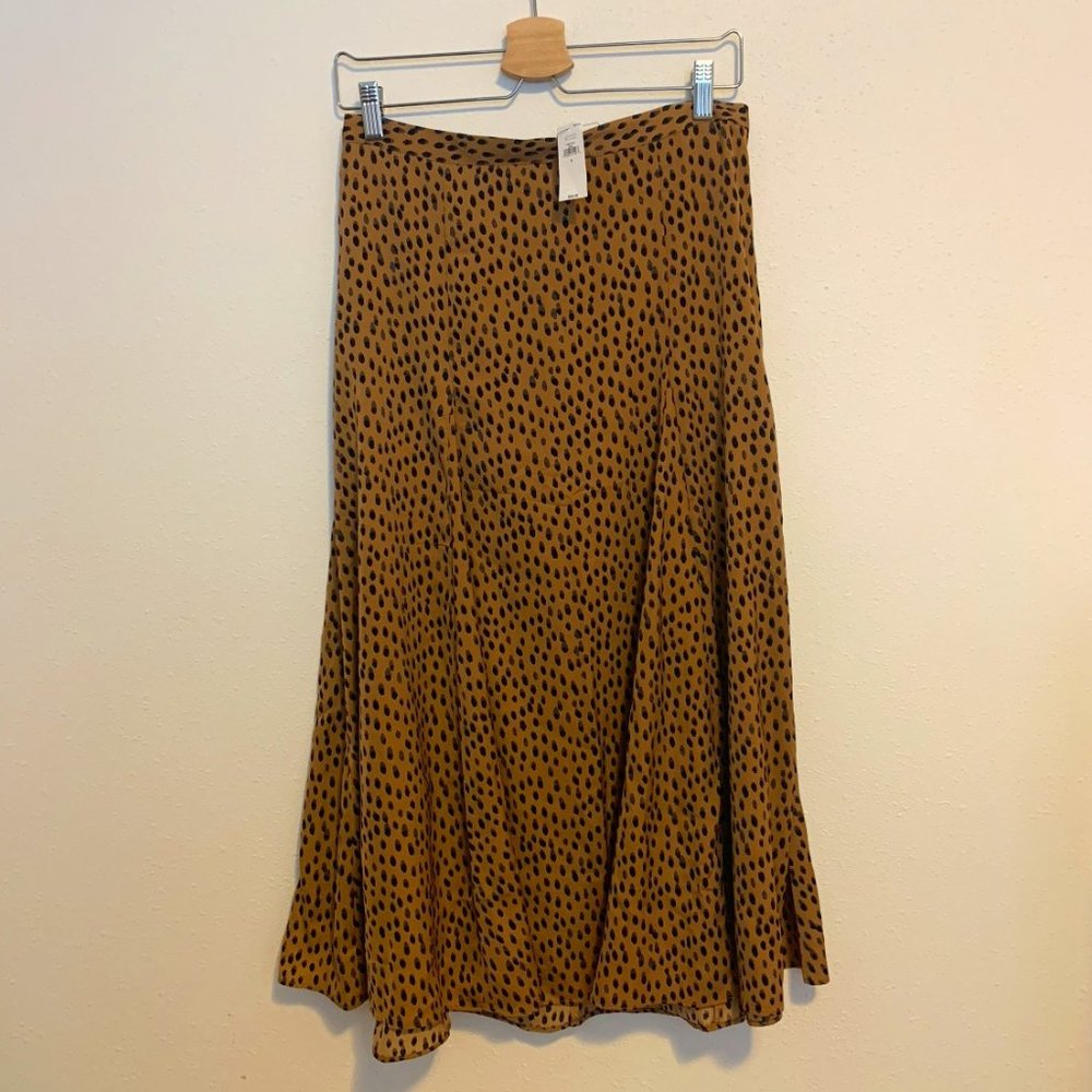 NWT Leopard Midi Skirt